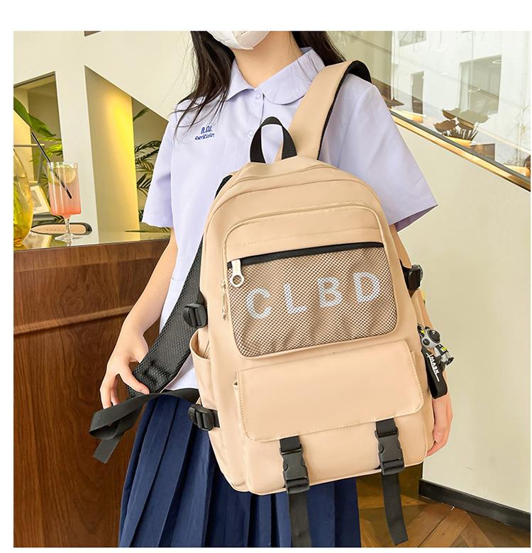 Men's Backpack Middle School Student Backpack Women's Schoolbag