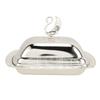 Silver Finish Covered Serving Dish European Style Candy Bowl Stylish Fruit Dish  For Candies