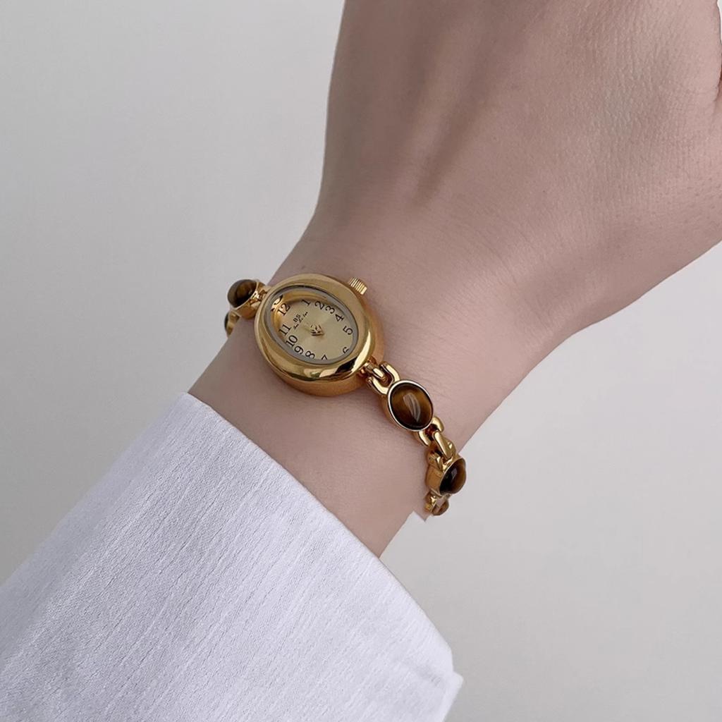 Luxe Vintage Dameshorloges Natuurlijke Jade Multi Schat Armband Polshorloge Waterdichte Horloges Voor Vrouw Cadeaus