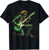 D4 Skeleton Guitar Guy Rock And Roll Band Rock On T-Shirt