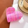 86cm Heart Trendy Shaped Hair Claw Clip For Women Featuring Chic Options Color