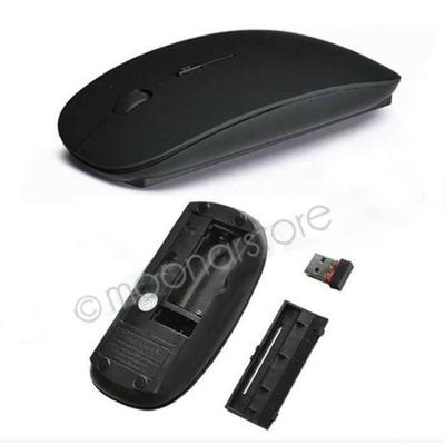 Kabellose optische Maus 2,4G Super Slim - Schwarz - USB