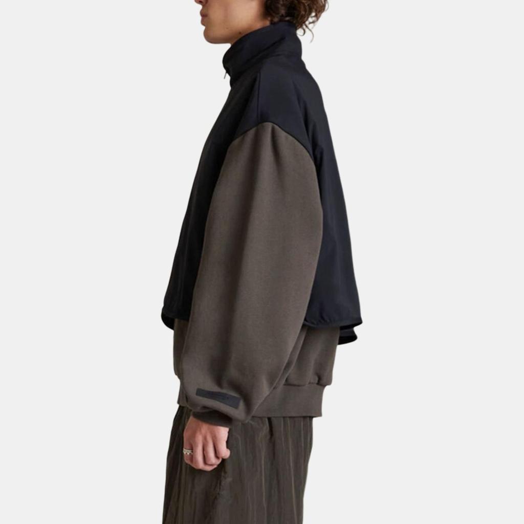 Fear Of God Essentials SS24 Nylon Fleece Mockneck Sweatshirt Men Sweatshirts Ink Jet-Black 202SP244300F