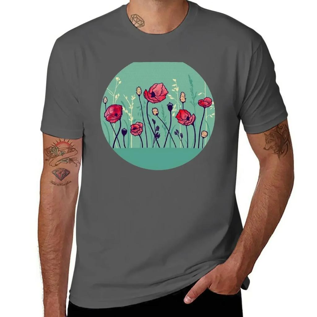 Summer Field T-Shirt customs design your own heavyweights mens clothing