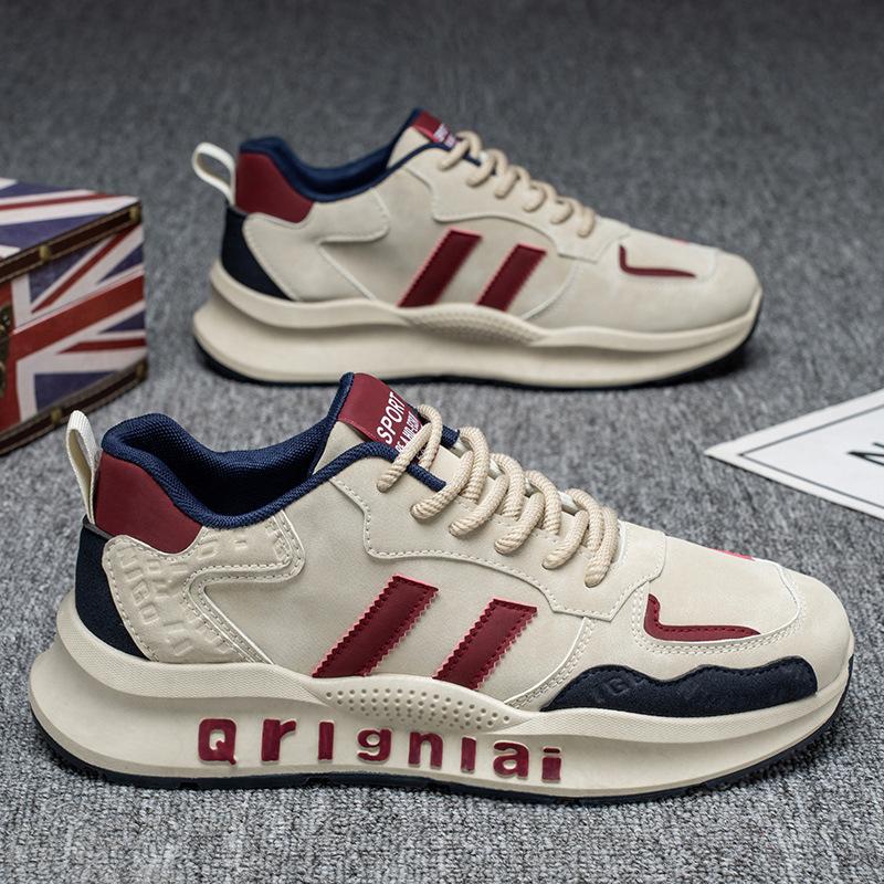 Spring Men's Shoes New Breathable Shoes Men's Trendy Versatile Platform Sports Shoes Casual Running