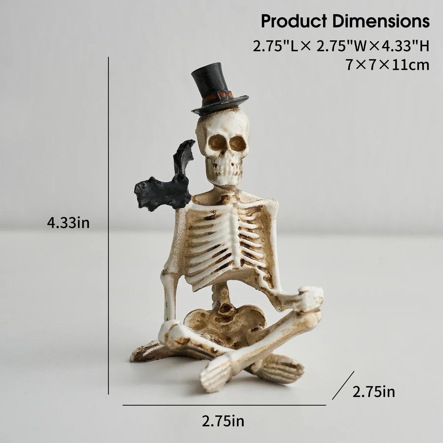 

Хэллоуин Фестиваль призраков Скелет Персонаж Украшение Орнамент Фигурка из смолы Поделки Композиция Гостиная Стол Аксессуары