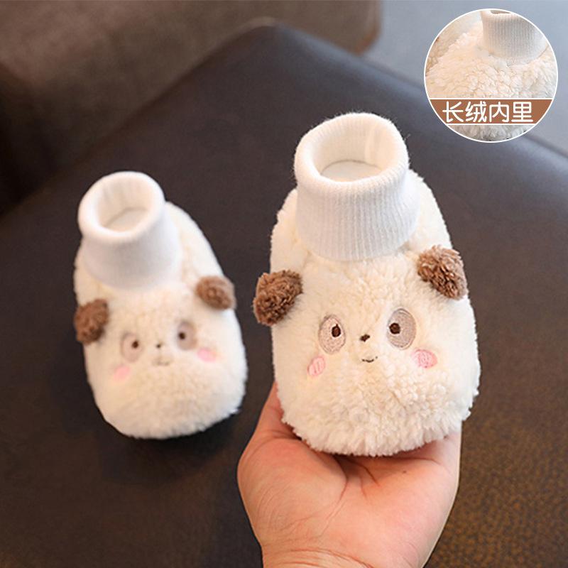 Newborn Baby Fleece Shoes Winter Toddler Boy Girl Walkers Boots Cotton Comfort Soft Anti-slip Warm Infant Shoes