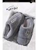 Men's Plus Size Non-Slip Plush Cotton Slippers - New Style 2025, Thick Sole, Indoor/Outdoor Use, Warm for Autumn/Winter.