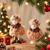 Plush Little Lamb Hanging Pendant Window Decor New Year Xmas Decoration Sheep Pendants  Christmas