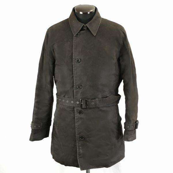 

ABAHOUSE Пальто стеганое с поясом Мужское L Коричневое