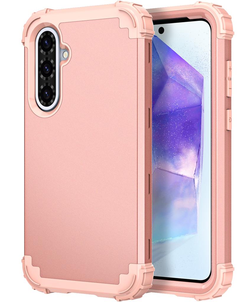 3 in  1 Heavy Duty Armor Shockproof Case For Samsung Galaxy A15 A25 A35 A55 A16 A26 A36 A56 A17 A37 A57 5G TPU Plastic Cover