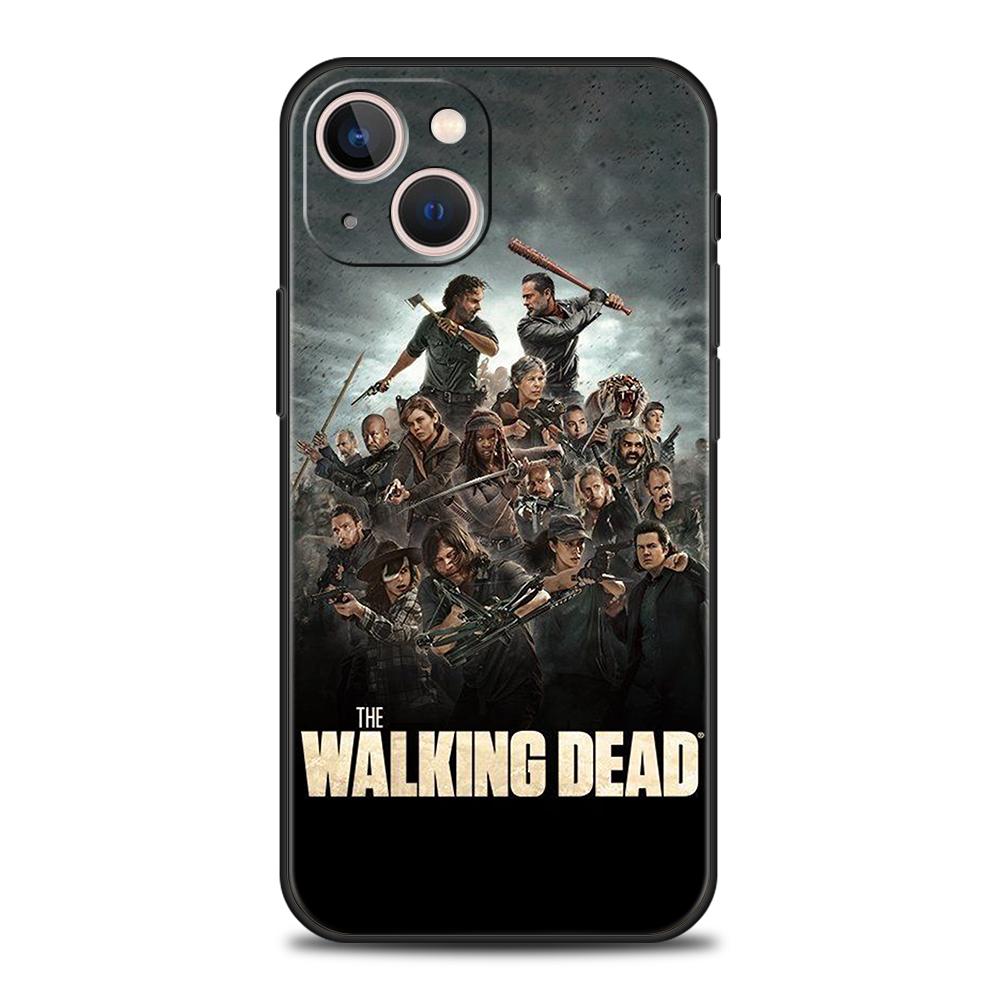 The Walking Dead Phone Case Cover for iPhone 15 14 13 12 11 Pro Max 7 8 Plus XR XS X 13 Mini Silicone Soft Fundas Shell Capa Bag