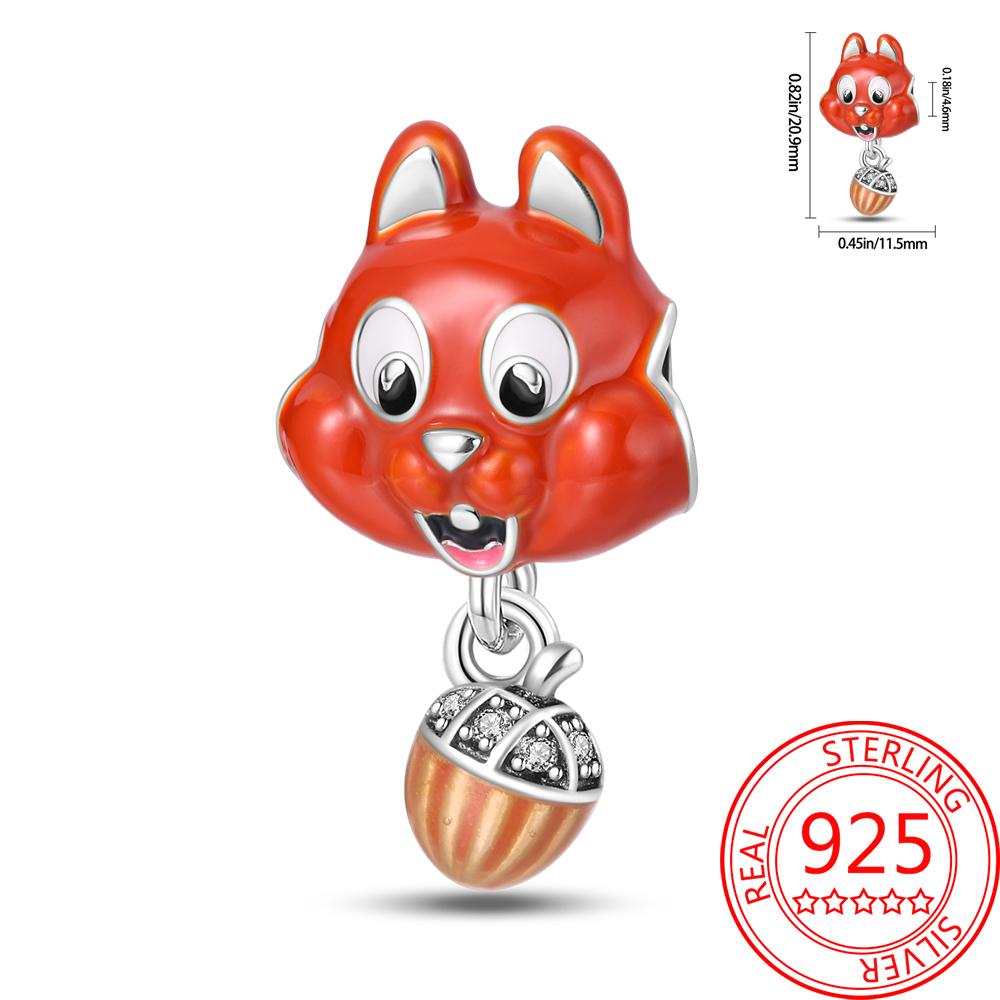 Colorful Copper Colorful Animals Parrot Rabbit Puppy Charm Pendant Fit Dly Bracelet Necklace Boutique Handmade Gift