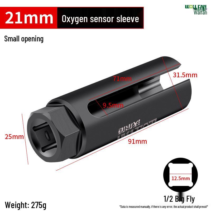 Japanese 22mm Oxygen Sensor Socket Wrench - Open-End Removal Tool