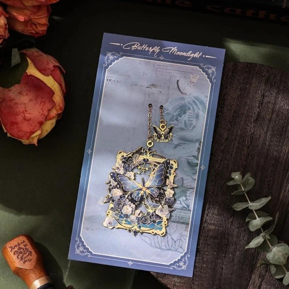 Neuer Retro-Stil Metall Lesezeichen Blumen & Schmetterling Dünn Hohl Lesezeichen Anhänger Stil Buch Leseclip Buchliebhaber Geschenk