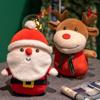 Snowman Home Decoration Animal Doll Christmas Elk Plush Toy Deer Plush Doll Santa Claus Stuffed Toy