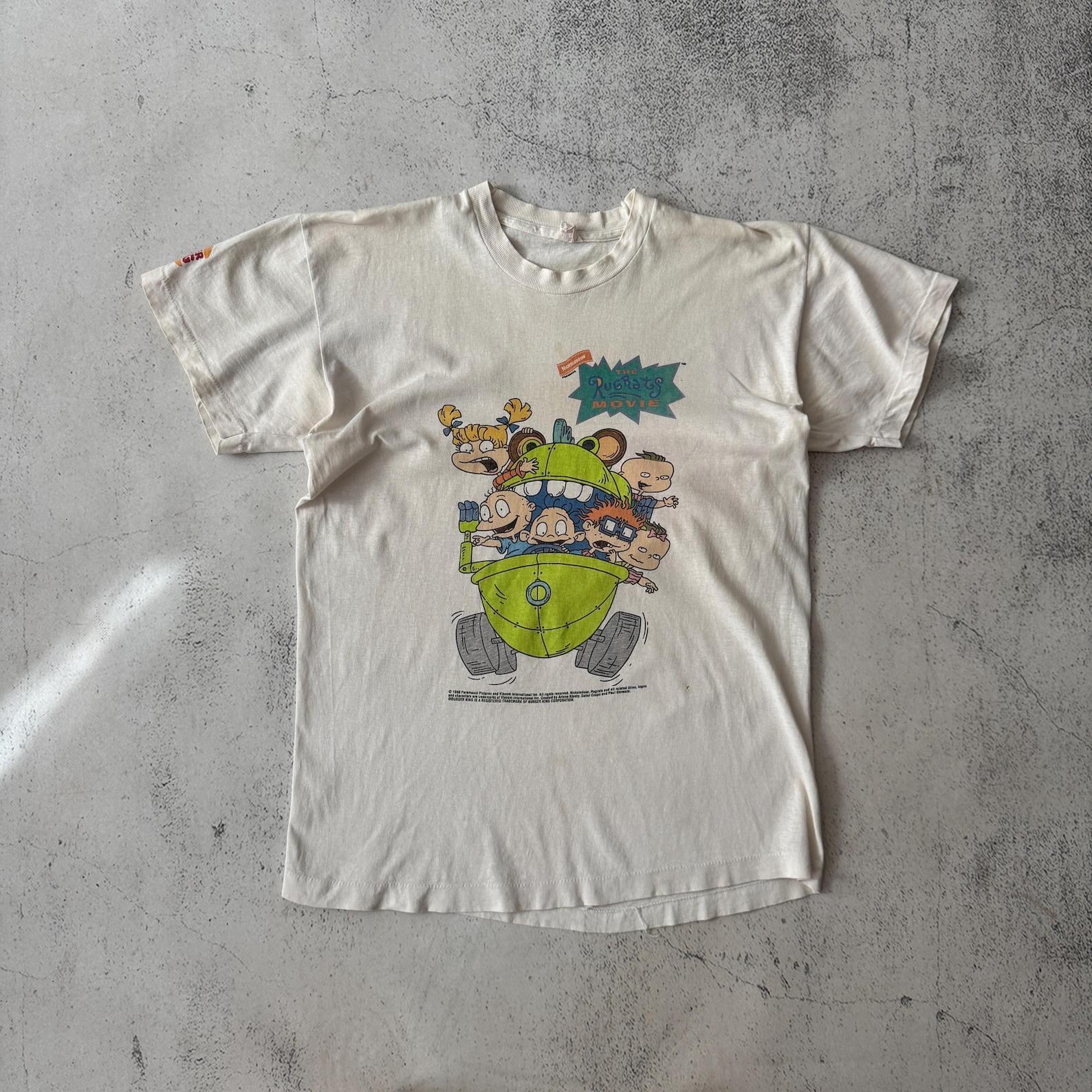 Vintage 1999 Nickelodeon The Rugrats Movie Burger King Tee Shirt Size M White L