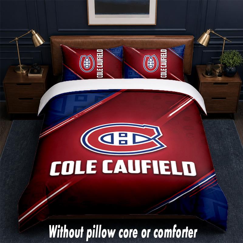 Montreal Canadiens Design Bed Bedding Set 1 Duvet Cover + 2 Pillowcases Soft Breathable Household Bed Linens