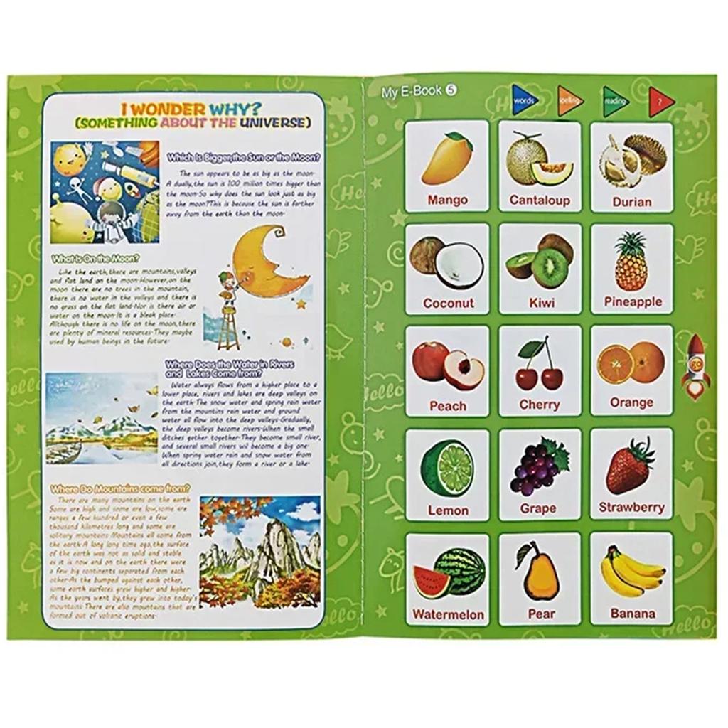 Anglické bodové čítacie hračky Detské rané vzdelávacie hračky Montessori Multi Ebook Batoľatá Učenie sa angličtiny Zvuková kniha Darčeky