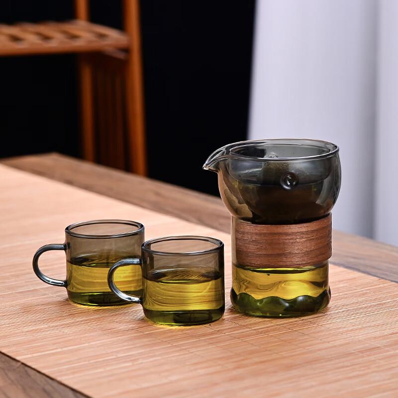 Rotating Tea Infuser Glass Cup Relaxing Cup + 2 Handles