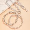 Exaggerated punk multi-layer chain stacked jewelry temperament niche geometric ball bracelet Bracelet