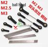 M2/M2.5/M3 Plastic Universal Ball Joint Buckle for Model Robot Servo Actuator