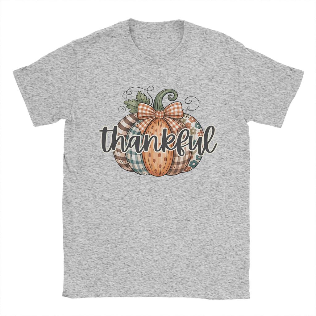 Men T-Shirts Thanksgiving Day Pumpkin Awesome Pure Cotton Tee Shirt Short Sleeve  T Shirt O Neck Clothing Gift Idea