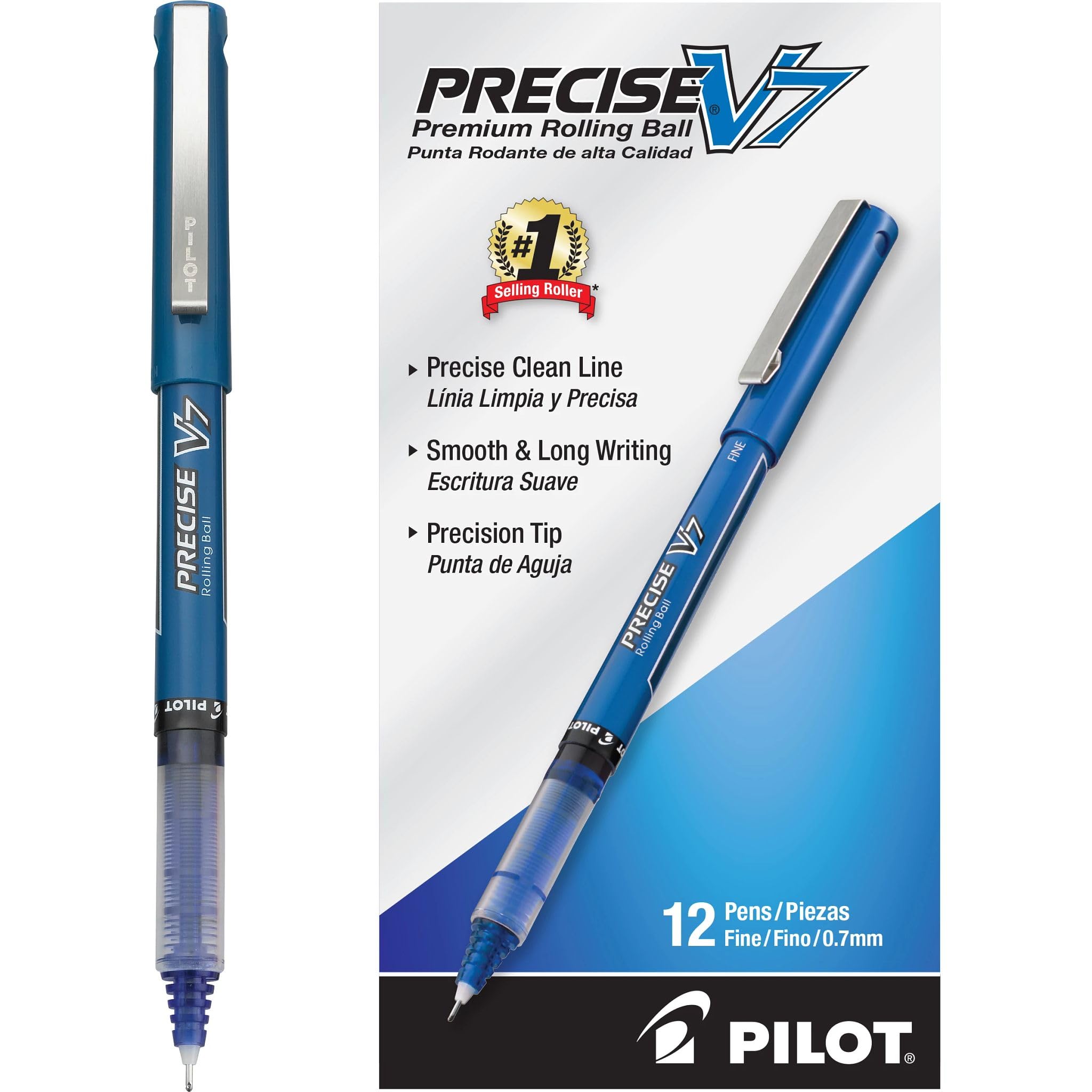 

Ручка шариковая Pilot Precise V7 Stick Twist Тонкая Одинарная Черные чернила Коробка Дюжина Ручка, Точка, Ручка, (35340) синий