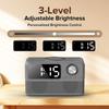 15W Fast Wireless Charger with Bluetooth Speaker and Alarm Clock Radio,4 In1 Wireless Charging Station for iPhone,Android Phones with FM Radio