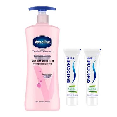 Sensodyne Fresh Mint Zahnpasta & Vaseline Lotion Bundle