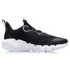 Li Ning Ln Flex Fabric Shock Absorbing Non-Slip Wear-Resistant Breathable Lightweight Low-Top Sports Casual Shoes Men Sneakers Black White ARKR005-1