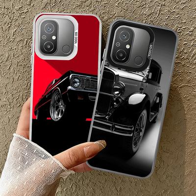 Klassische Vintage Retro Auto Stoßfeste Handyhülle für Xiaomi Poco X7 X6 X5 X3 Pro F7 Ultra M8 Redmi 15C 15 14C 13C 12C 10C 13 12 1