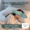 Maschera per Occhi Ponderata Aiuto per il Sonno Pressione Delicata Maschera Oscurante per Occhi Maschera da Notte Regalo per Dormire Uso Notturno