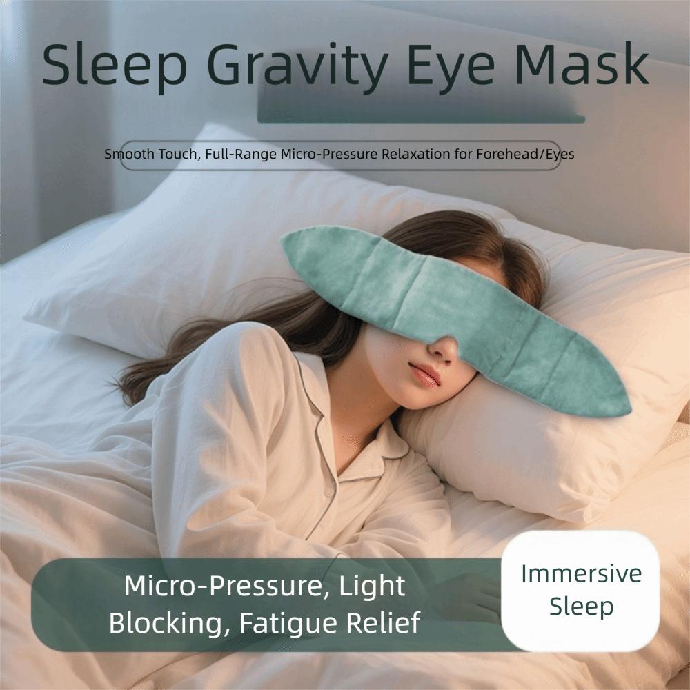Maschera per Occhi Ponderata Aiuto per il Sonno Pressione Delicata Maschera Oscurante per Occhi Maschera da Notte Regalo per Dormire Uso Notturno