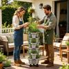 Vertical Planter 6-Tier Space Saving with Wheels Garden Towers for Vegetables for Indoor Outdoor Home Yard Patio Raised Bed