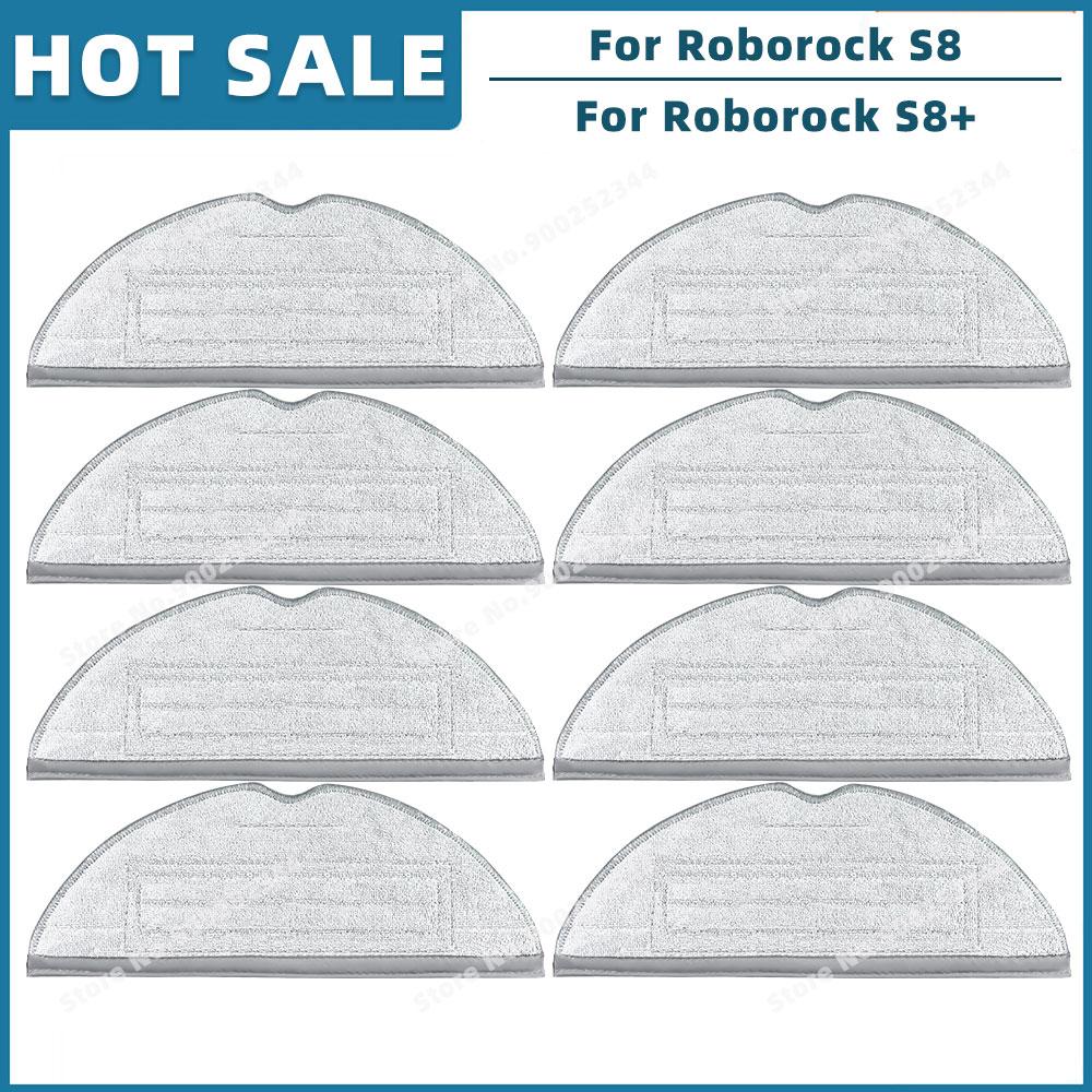 Compatible For Roborock S8 / S8 Plus Replacement Spare Parts Roller Main Side Brush Hepa Filter Mop Cloth Dust Bag Accessories