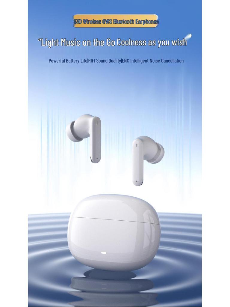 New TWS Bluetooth Gaming Earphones with Ultra-Long Battery, HD Calls, Noise Reduction, and Wireless Sports Design.