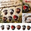 2D Acrylic Forest Animal Ornament - Flat Animal Christmas Tree Decor for Holiday