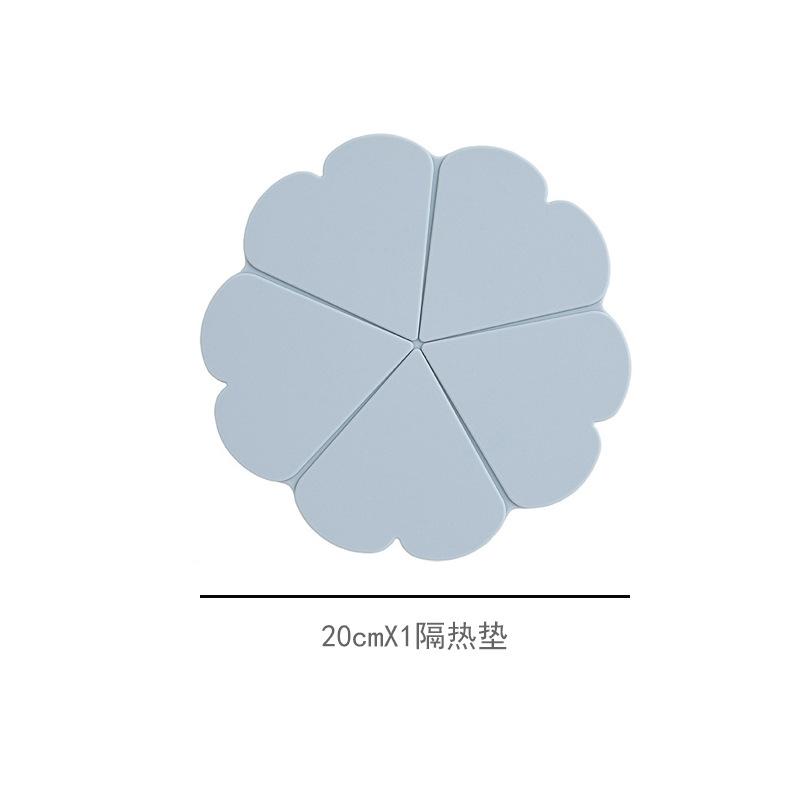Flower silicone thermal insulation mat Nordic creative anti-scalding silicone mat Pot mat High temperature resistant table mat Placemat thermal