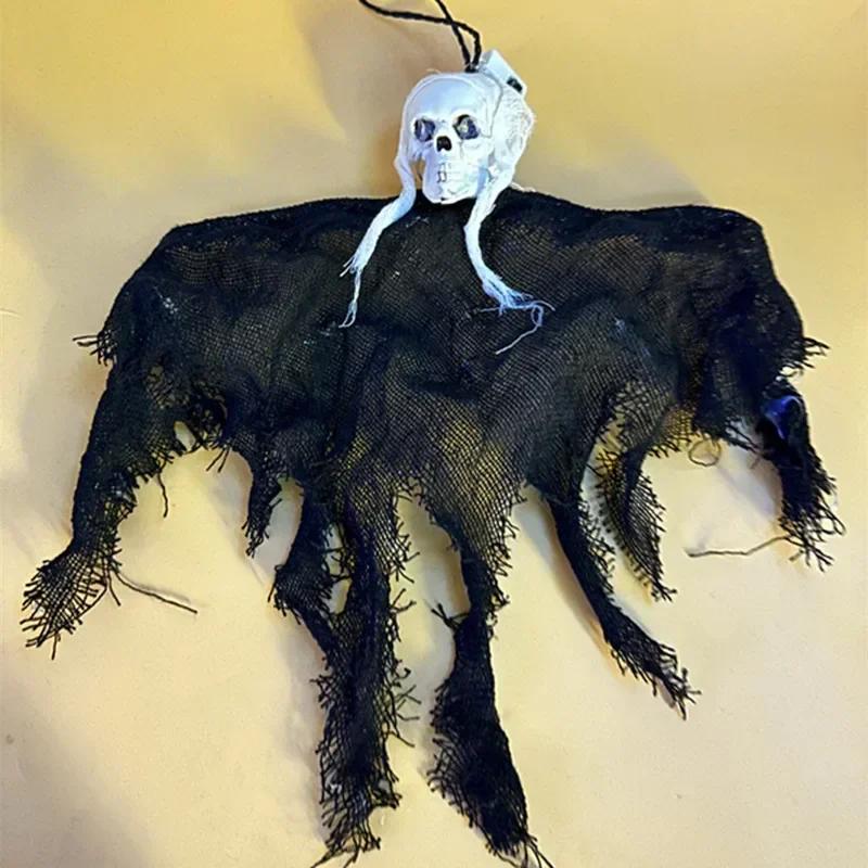Halloween Night Decoration Hanging Light Pumpkin Light Pendant String Demon Headlight Indoor Outdoor Family Gathering Party Prop