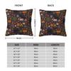 Autumn Nights Cozy Spooky Square Pillowcase Polyester Linen Velvet Printed Zip Decor Room Cushion Case 45X45