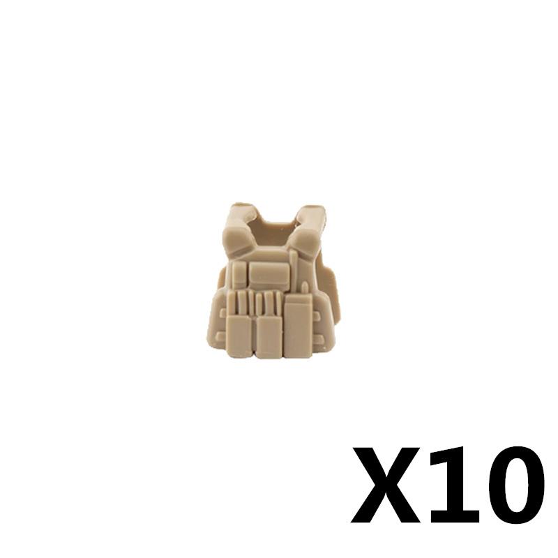 Military Figure MOC Building Block Accessories Vest Equipment Soviet American Soldier Helmet Hat Kit Mini Brick Toy Gift K48