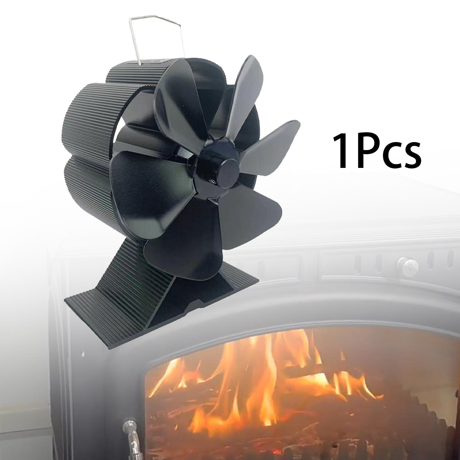 

Heat Powered Fireplace Eco Friendly Fan Aluminum Alloy Wood Burner Stove for Winter Home
