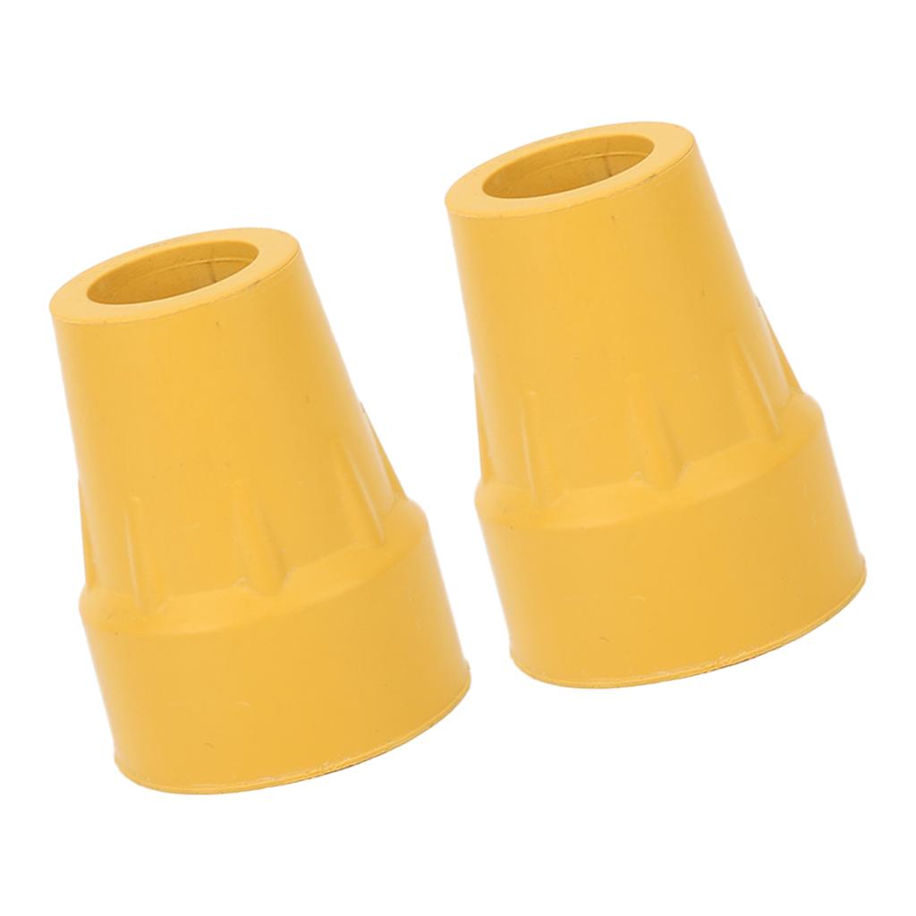 2Pcs Crutch Tips Replacement Latex Free Heavy Duty Non Slip Flat for Canes Walker Accessories