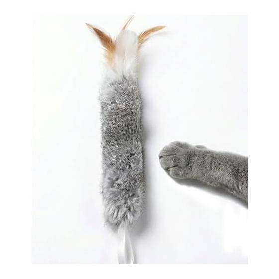 HOLYCAT Cat Toy, Kicking Toy, Natural Rabbit Hair, Mountain Hair, Cat Toy, Popular, Natural Primitive Scent, Cat Stuffed Toy, Bite Resistant, Chew