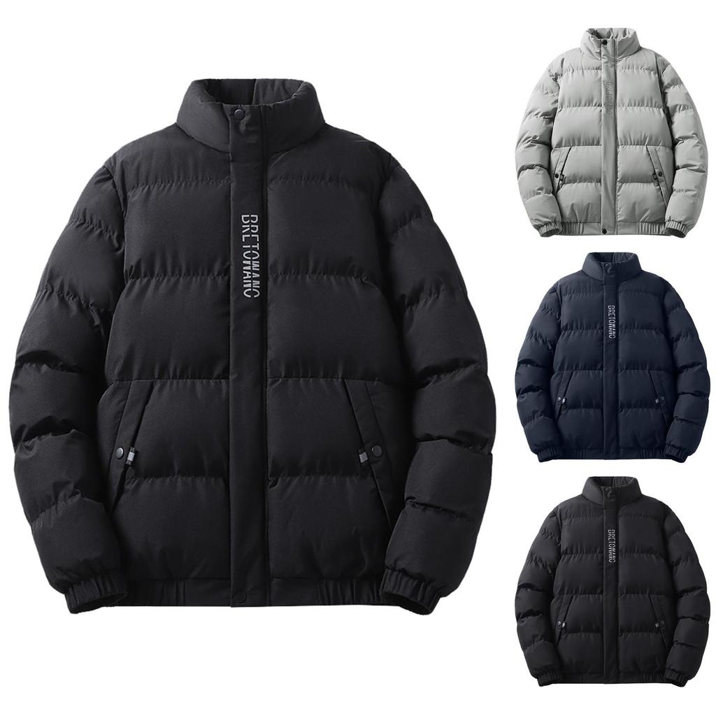Cotton Coat Winter Fashion Cotton Jacket Stand Collar Casual Warm Down Cotton Jacket