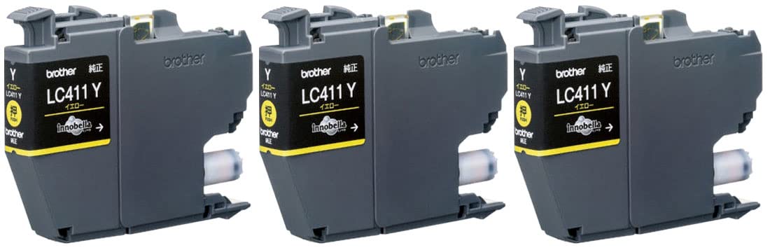 

Brother Industries LC411Y genuine ink cartridge set of 3 (yellow) жовтий