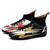 New Football Shoes, Boys' High-top Long Nails, Young and Middle School Students' Competition Training Shoes, Large Size.