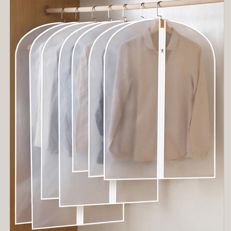 

Transparent Thickened Hanging Wardrobe Dust Cover - Washable Garment Protector for Coats and Suits 60*100CM (Suit/Coat)