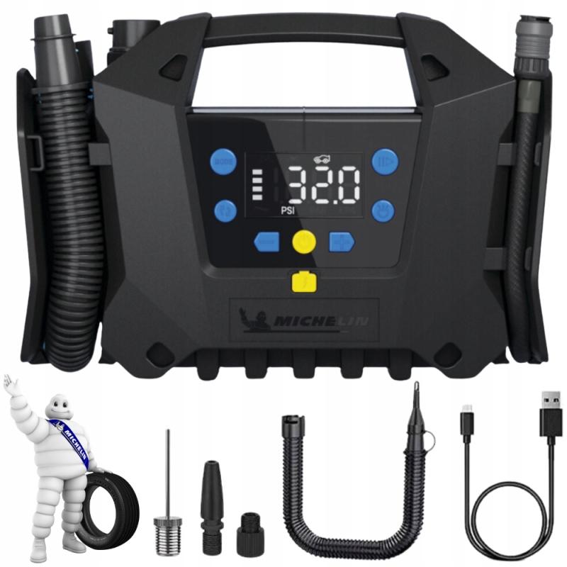 Michelin Digitale Drahtlose Programmierbare Reifenpumpe mit LED-Taschenlampe
